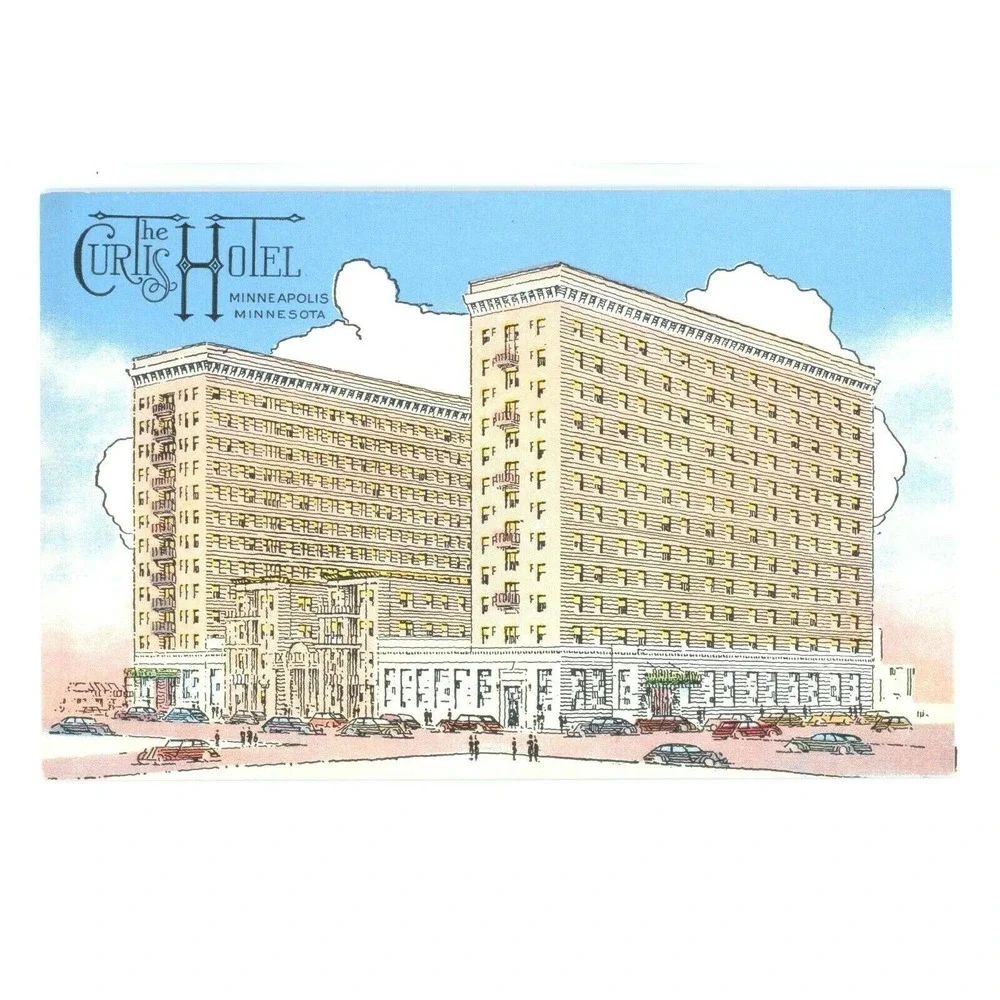 Vintage Postcard Minneapolis Minnesota‎ The Curtis Hotel Nostalgia Travel USA